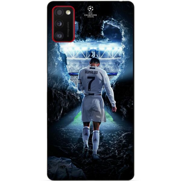 

Силиконовый бампер чехол для Samsung A41 Galaxy A415f с рисунком Ronaldo