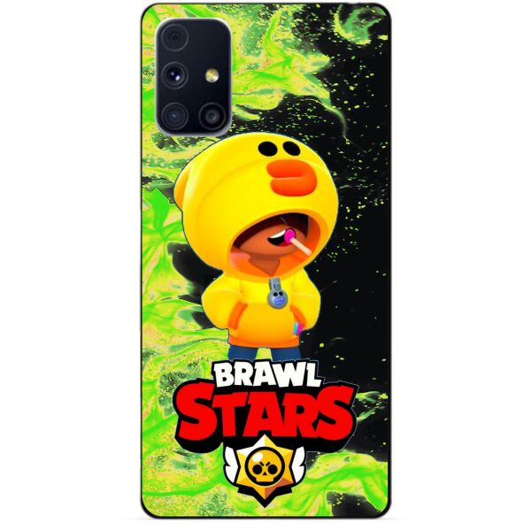 

Силиконовый бампер чехол Candy для Samsung M31s с Героем Brawl Stars Леон утка