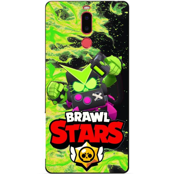 

Силиконовый бампер чехол Candy для Meizu M8 с Героем Brawl Stars Вирус Бит