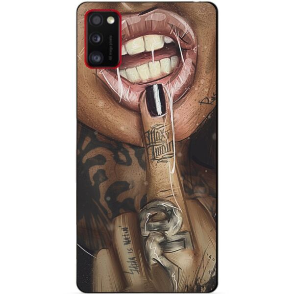 

Силиконовый бампер чехол для Samsung A41 Galaxy A415f с рисунком Swag