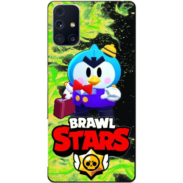 

Силиконовый бампер чехол Candy для Samsung M31s с Героем Brawl Stars Мистер П.