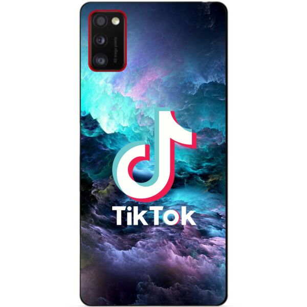 

Силиконовый бампер чехол для Samsung A41 Galaxy A415f с рисунком Tik Tok