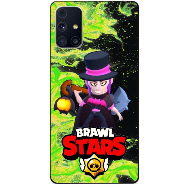 

Силиконовый бампер чехол Candy для Samsung M31s с Героем Brawl Stars Мортис