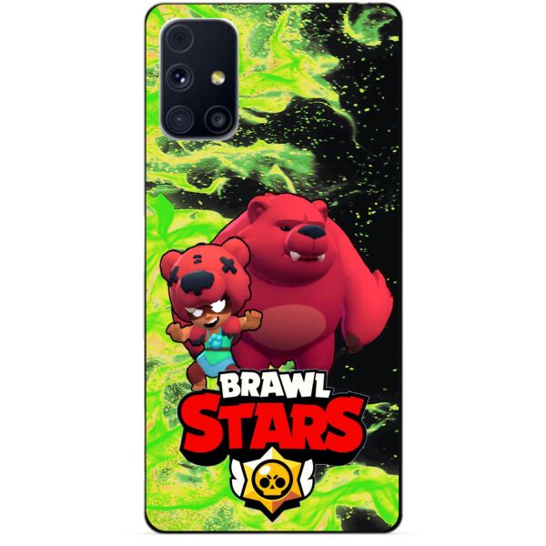 

Силиконовый бампер чехол Candy для Samsung M31s с Героем Brawl Stars Нита Мишка