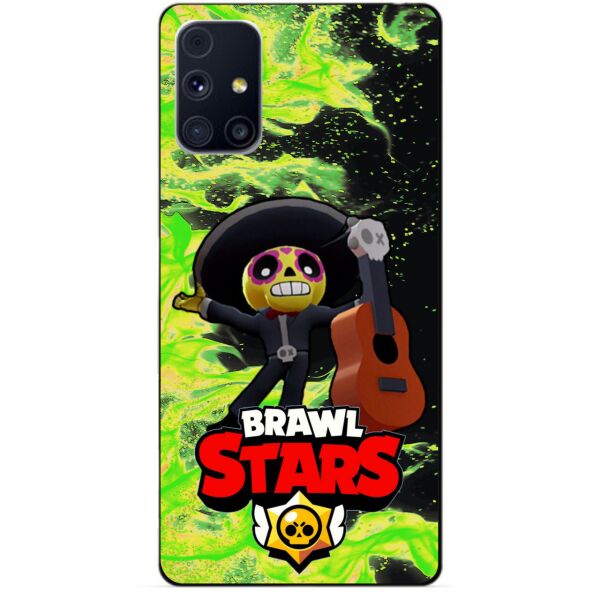 

Силиконовый бампер чехол Candy для Samsung M31s с Героем Brawl Stars Поко