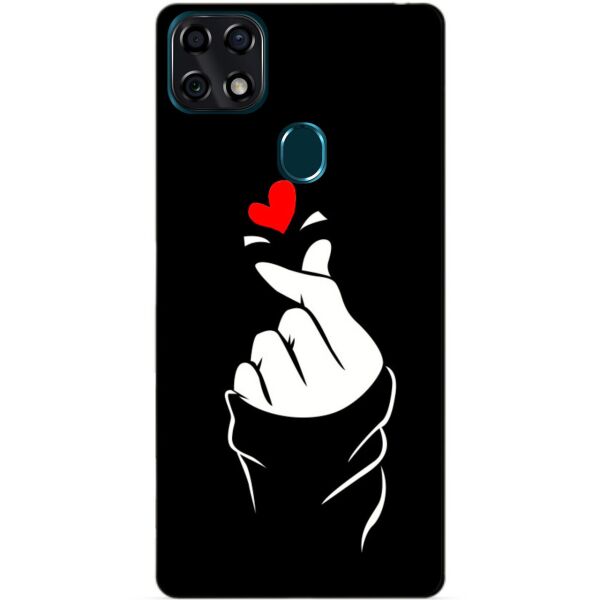 

Силиконовый чехол бампер Candy для ZTE Blade 20 Smart с рисунком Знак любви