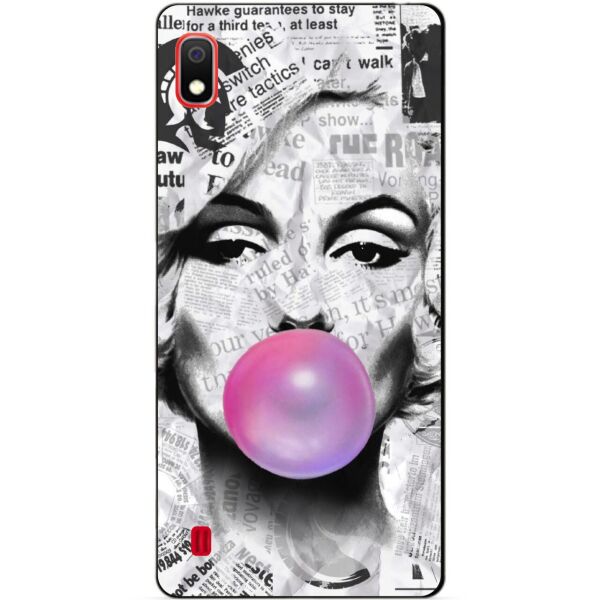 

Силиконовый чехол Candy для Samsung A10 2019 Galaxy A105f с рисунком Монро с жвачкой