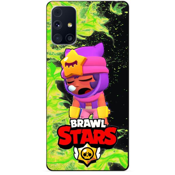 

Силиконовый бампер чехол Candy для Samsung M31s с Героем Brawl Stars Сэнди
