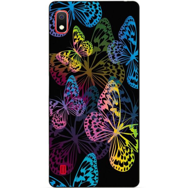 

Силиконовый чехол Candy для Samsung A10 2019 Galaxy A105f с рисунком Неоновые бабочки