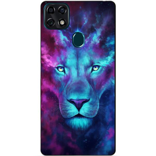 

Силиконовый чехол бампер Candy для ZTE Blade 20 Smart с рисунком Космический лев