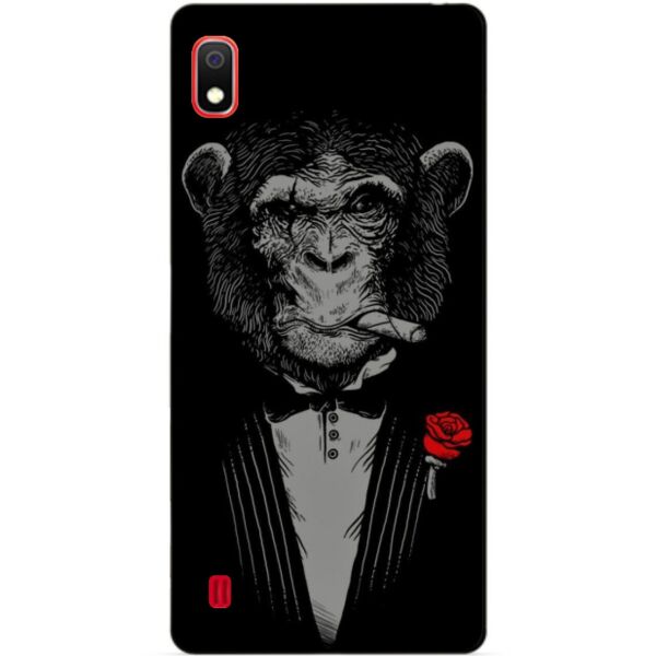 

Силиконовый чехол Candy для Samsung A10 2019 Galaxy A105f с рисунком Обезьяна с сигарой