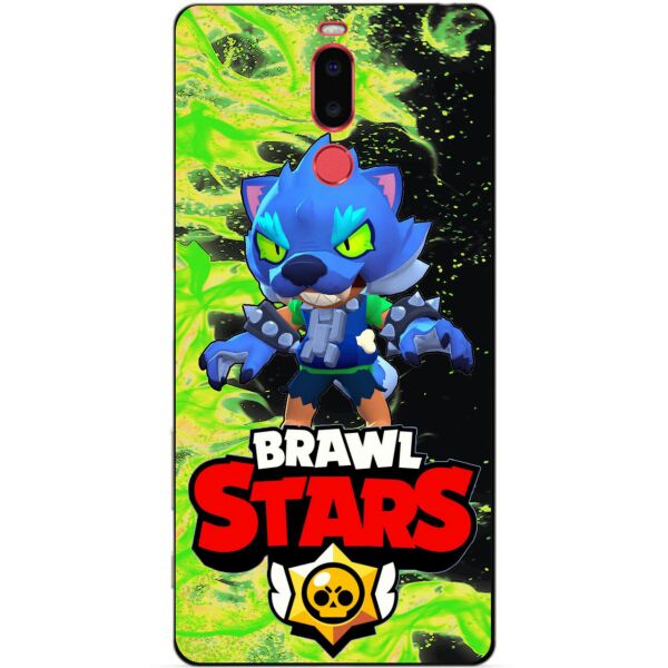

Силиконовый бампер чехол Candy для Meizu M8 с Героем Brawl Stars Леон оборотень