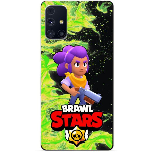 

Силиконовый бампер чехол Candy для Samsung M31s с Героем Brawl Stars Шелли