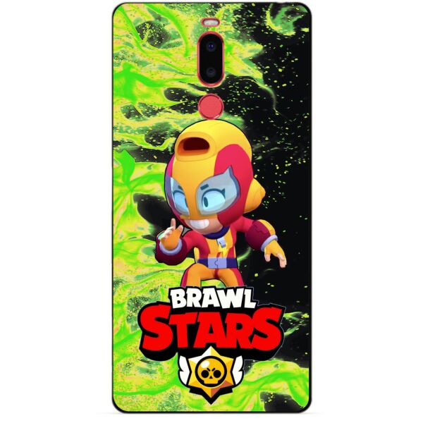 

Силиконовый бампер чехол Candy для Meizu M8 с Героем Brawl Stars Макс