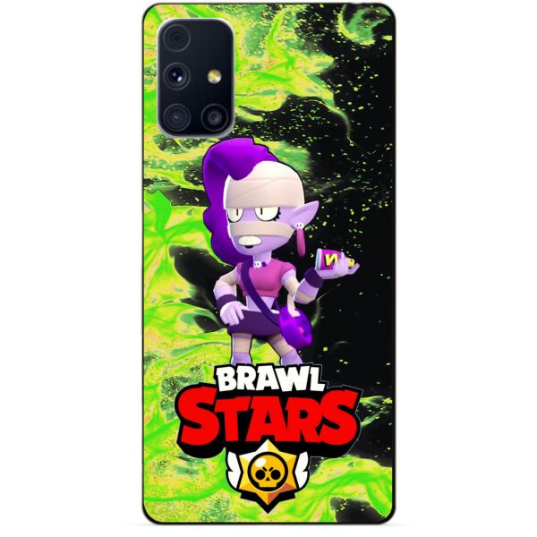 

Силиконовый бампер чехол Candy для Samsung M31s с Героем Brawl Stars Эмз