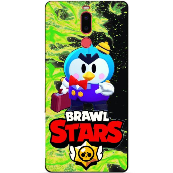 

Силиконовый бампер чехол Candy для Meizu M8 с Героем Brawl Stars Мистер П.