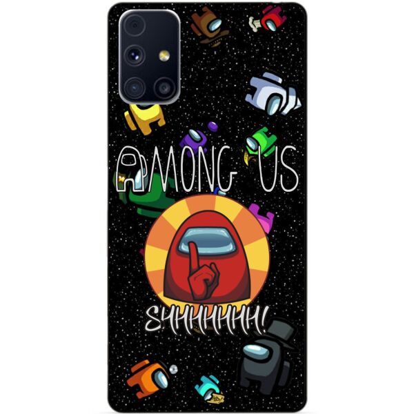 

Силиконовый бампер чехол Candy для Samsung M31s с рисунком Among Us