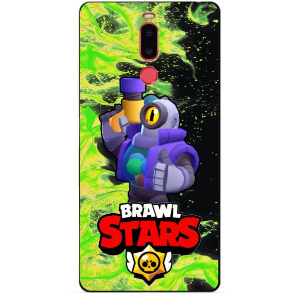 

Силиконовый бампер чехол Candy для Meizu M8 с Героем Brawl Stars Рико