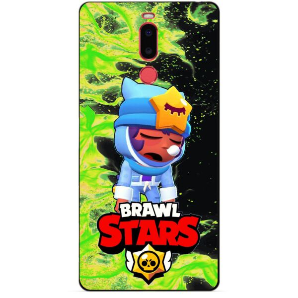 

Силиконовый бампер чехол Candy для Meizu M8 с Героем Brawl Stars Сонный Сэнди