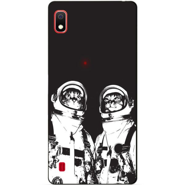 

Бампер силиконовый чехол Candy для Samsung A10 2019 Galaxy A105f с рисунком Коты космонавты