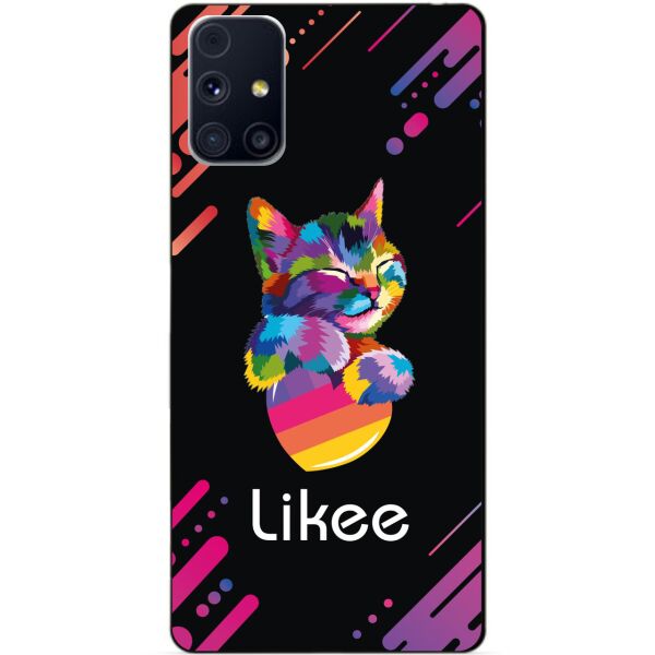 

Силиконовый бампер чехол Candy для Samsung M31s с рисунком Likee