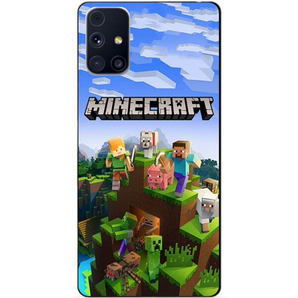 

Силиконовый бампер чехол Candy для Samsung M31s с рисунком Minecraft