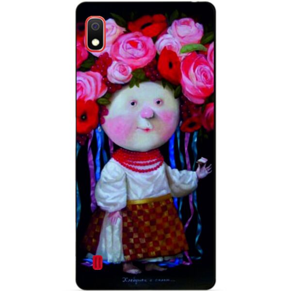 

Силиконовый чехол Candy для Samsung A10 2019 Galaxy A105f с рисунком Украиночка