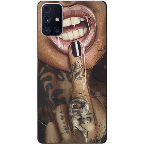 

Силиконовый бампер чехол Candy для Samsung M31s с рисунком Swag