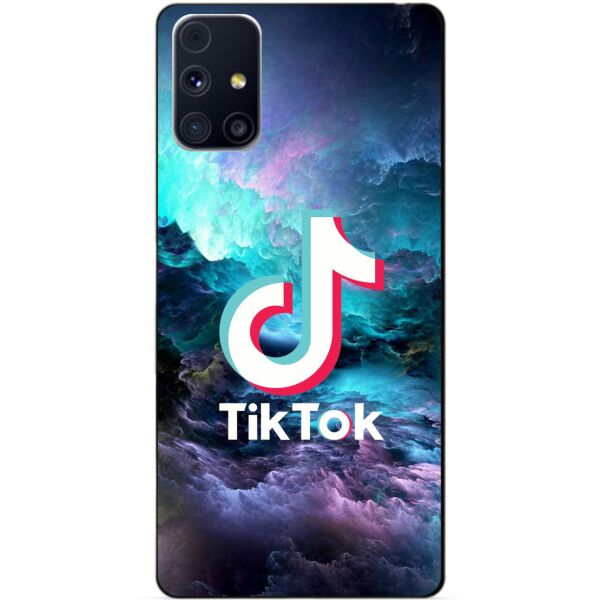 

Силиконовый бампер чехол Candy для Samsung M31s с рисунком Tik Tok