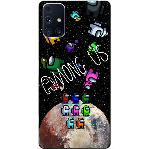 

Силиконовый бампер чехол Candy для Samsung M31s с рисунком Амонг Ас