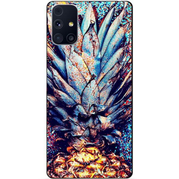 

Силиконовый бампер чехол Candy для Samsung M31s с рисунком Ананас