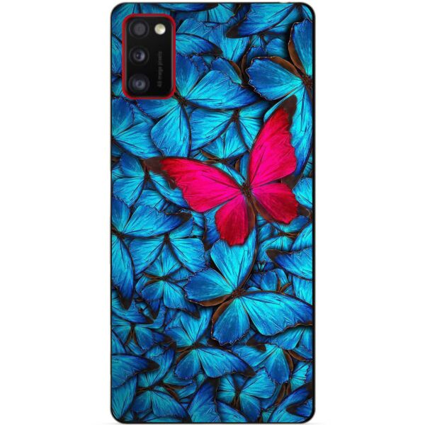 

Силиконовый бампер чехол для Samsung A41 Galaxy A415f с рисунком Мотыльки
