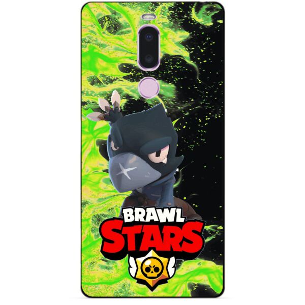 

Силиконовый бампер чехол Candy для Meizu Note 8 с Героем Brawl Stars Ворон