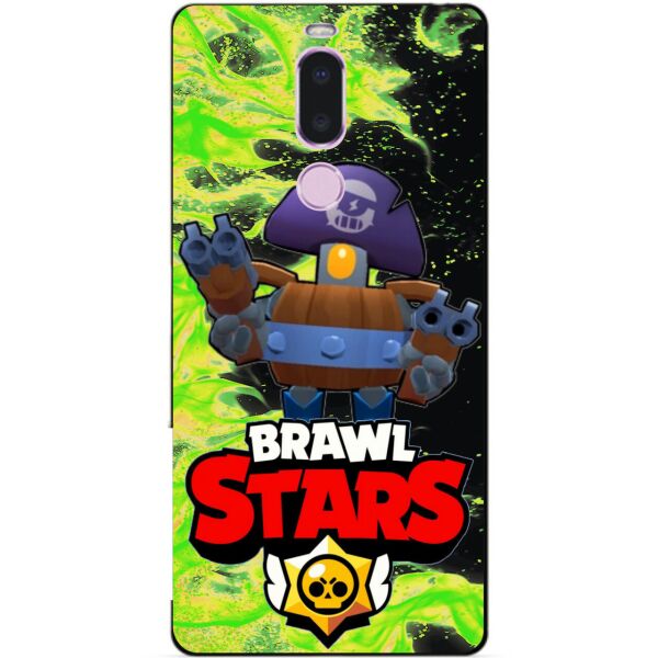 

Силиконовый бампер чехол Candy для Meizu Note 8 с Героем Brawl Stars Деррил