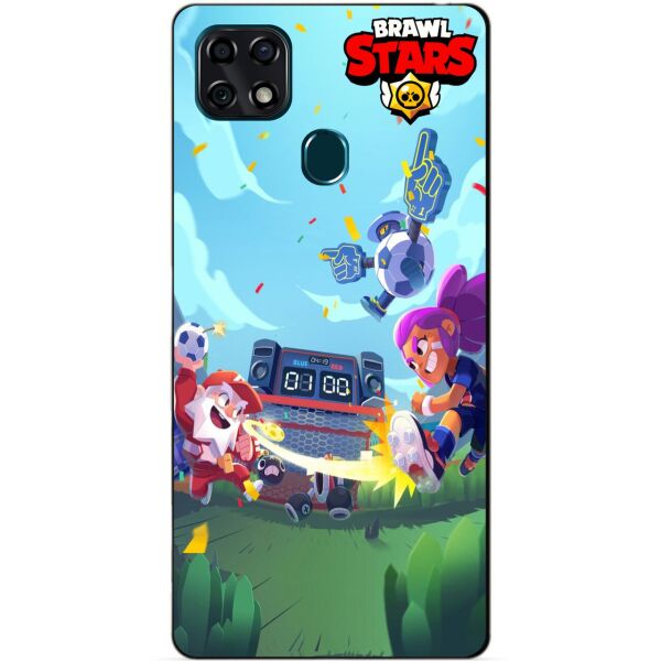 

Силиконовый чехол бампер Candy для ZTE Blade 20 с рисунком Бравл Старс Броулбол