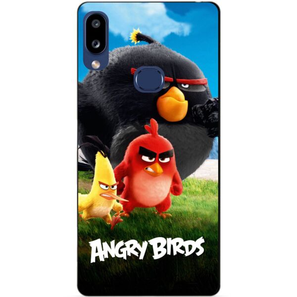 

Бампер силиконовый чехол Candy для Samsung A10s с рисунком Angry birds Red