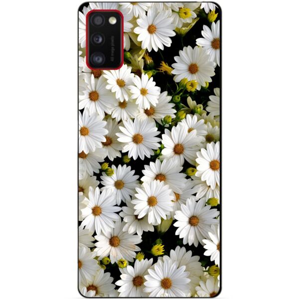 

Силиконовый бампер чехол для Samsung A41 Galaxy A415f с рисунком Ромашки
