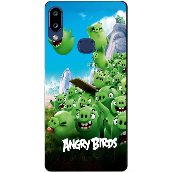 

Бампер силиконовый чехол Candy для Samsung A10s с рисунком Angry birds Свинки