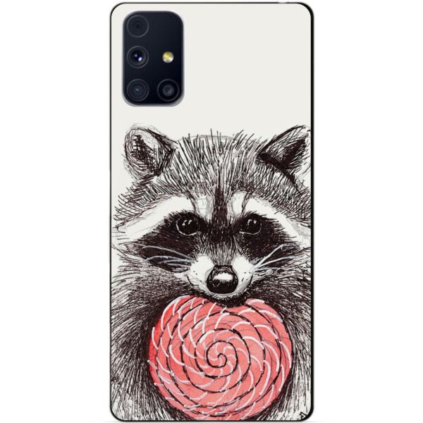 

Силиконовый бампер чехол Candy для Samsung M31s с рисунком Енот