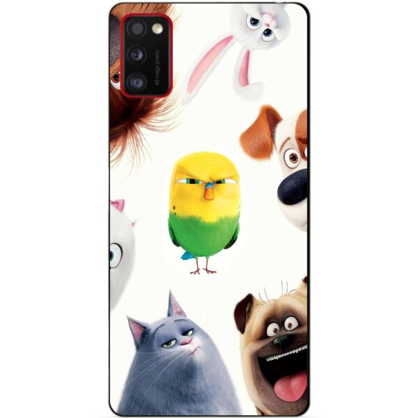 

Силиконовый бампер чехол для Samsung A41 Galaxy A415f с рисунком Тайная жизнь домашних животных