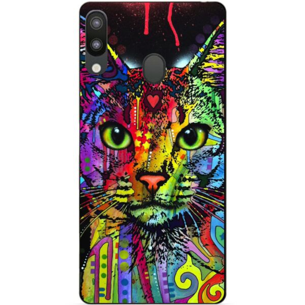 

Силиконовый чехол Candy для Samsung A10s 2019 Galaxy A107f с рисунком Кот поп-арт