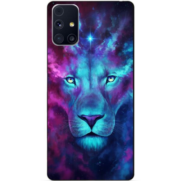 

Силиконовый бампер чехол Candy для Samsung M31s с рисунком Космический лев