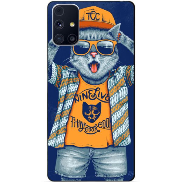 

Силиконовый бампер чехол Candy для Samsung M31s с рисунком Кот