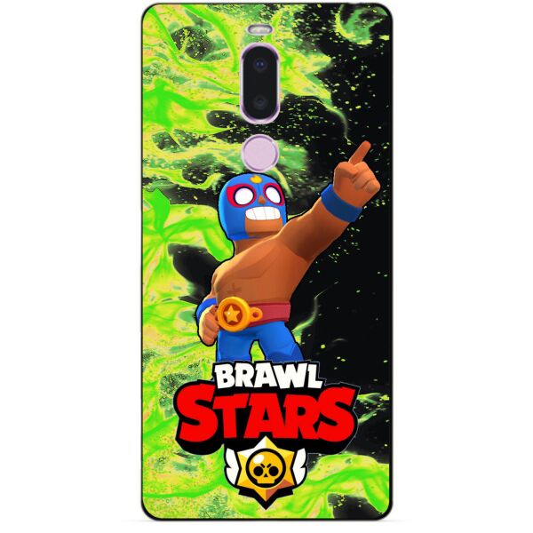 

Силиконовый бампер чехол Candy для Meizu Note 8 с Героем Brawl Stars Эль Примо