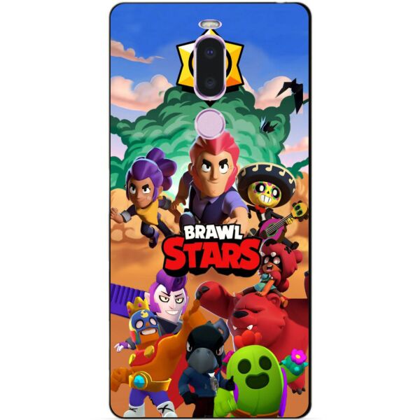 

Силиконовый бампер чехол Candy для Meizu Note 8 с рисунком Brawl Stars