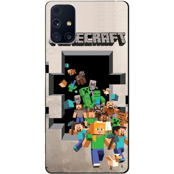

Силиконовый бампер чехол Candy для Samsung M31s с рисунком Майнкрафт