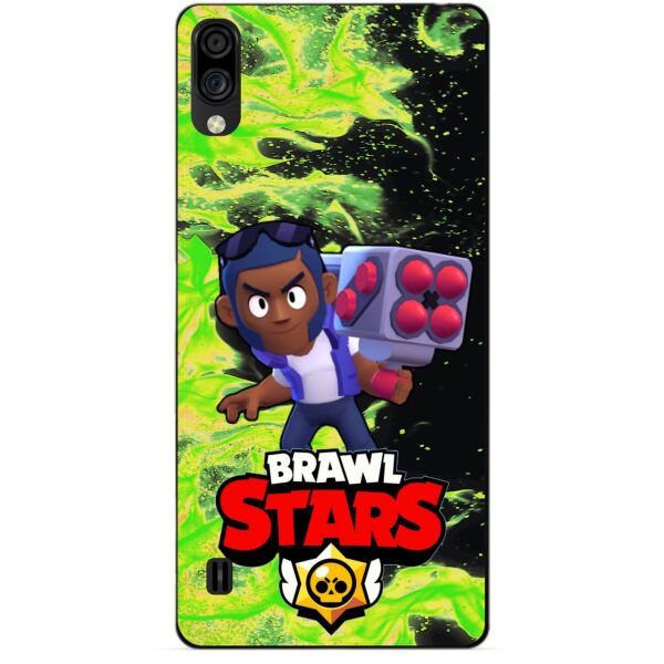

Силиконовый чехол бампер Candy для ZTE Blade A5 2020 с Героем Brawl Stars Брок