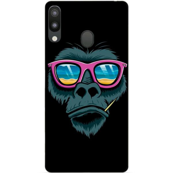 

Силиконовый чехол Candy для Samsung A10s 2019 Galaxy A107f с рисунком Обезьяна в очках