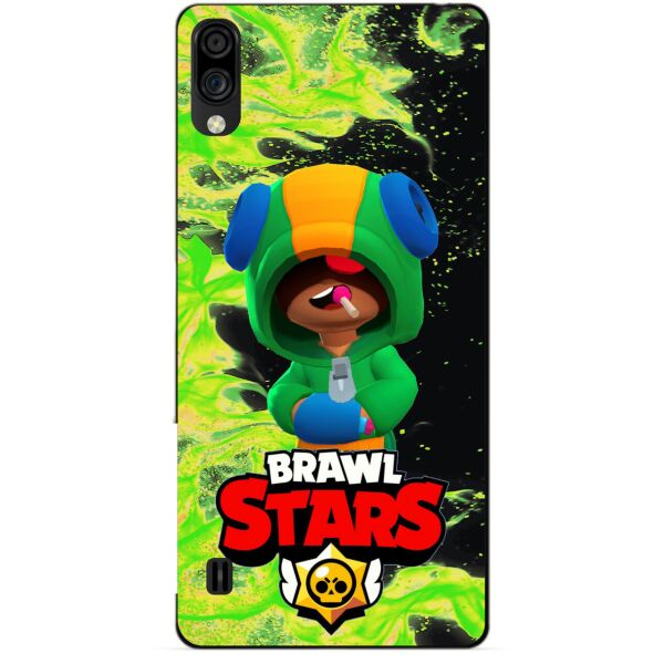 

Силиконовый чехол бампер Candy для ZTE Blade A5 2020 с Героем Brawl Stars Леон