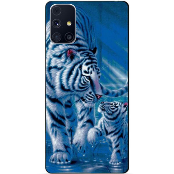 

Силиконовый бампер чехол Candy для Samsung M31s с рисунком Тигры